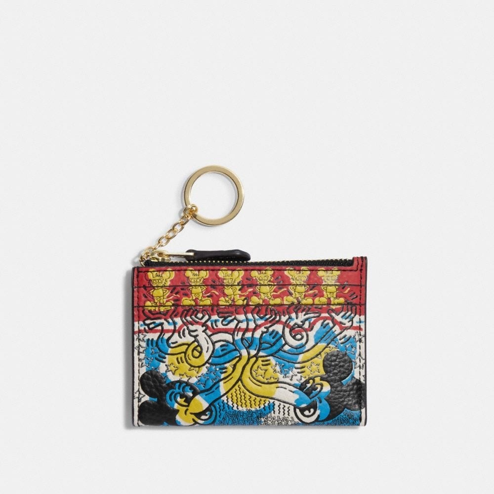 COACH X KEITH HARING MINI SKINNY ID CASE NWT